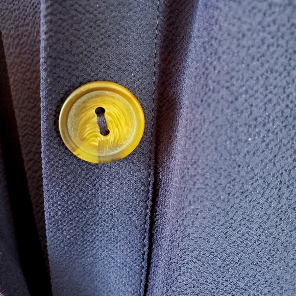 Monteau Blue Button-Up Collared Mini Dress 2X - Picture 8 of 10